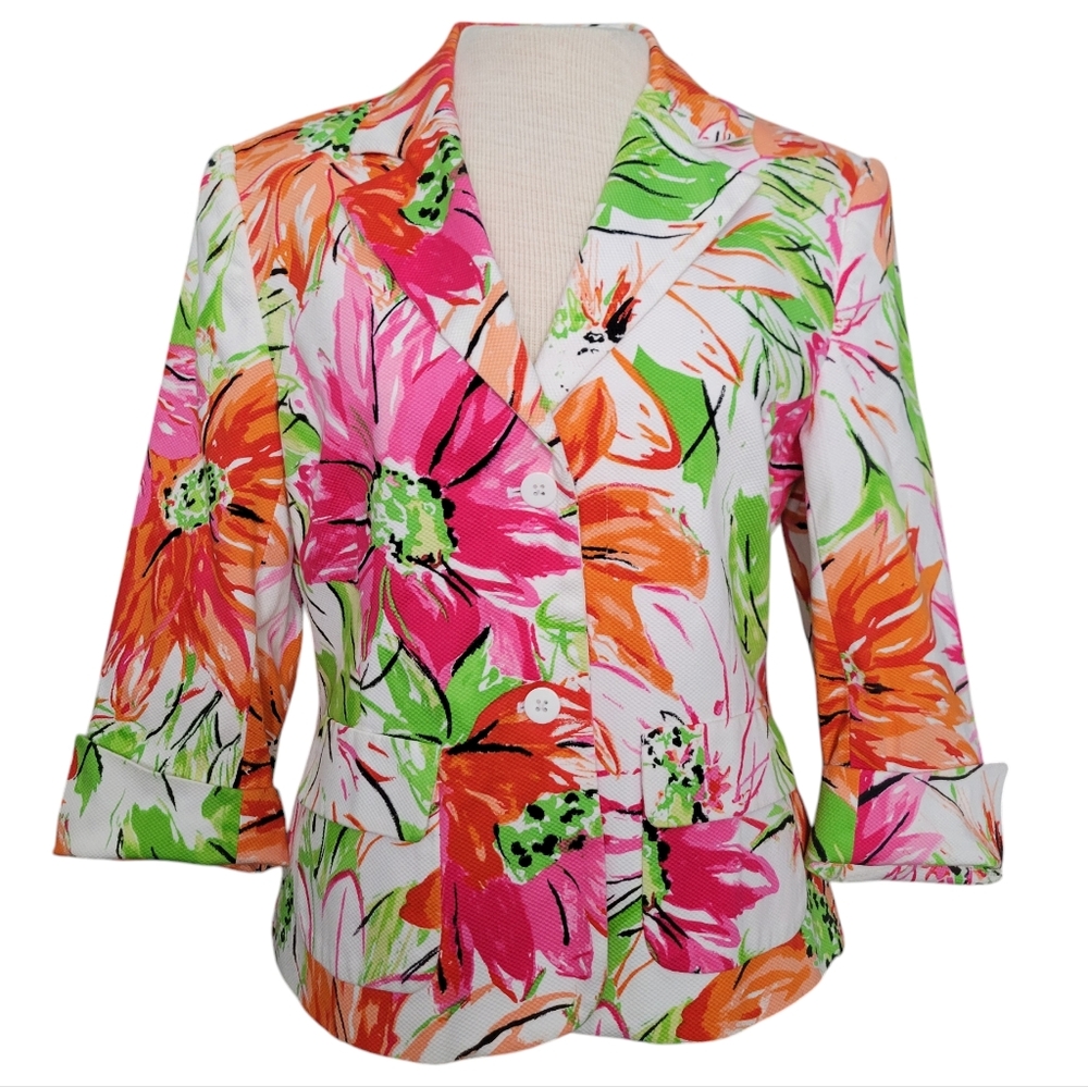 Grace Elements Floral Blazer Size-10